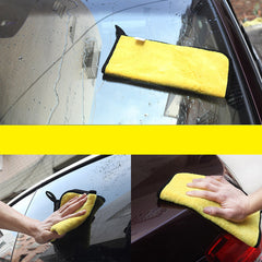 Absorbent coral fleece car wipe