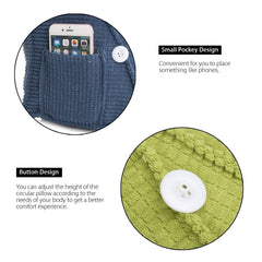 Triangle Sofa Cushion Back Pillow Bed Backrest Office Chair