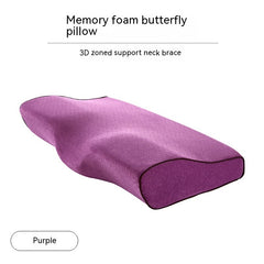 Memory Cotton Slow Rebound Butterfly Shaped Pillow Cervical Health Care