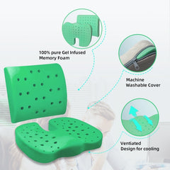 Memory Foam Office Non-slip Anti-bedsore Hip Decompression Breathable Cushion