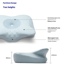 Memory Foam Butterfly Horn Pillow Sleep Neck Pillow Zero Pressure
