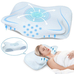 Memory Foam Butterfly Horn Pillow Sleep Neck Pillow Zero Pressure