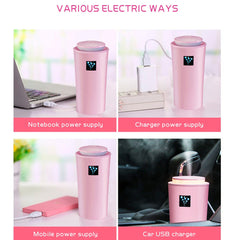 USB Car Humidifier LED Night Light Home Aroma Diffuser