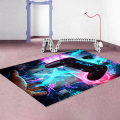 3D Game Console Handle Carpet Decorative Blanket