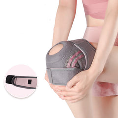 Sports Knee Pads With Adjustable Silicone Spring Loaded Support