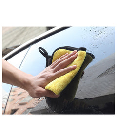 Absorbent coral fleece car wipe