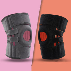 Sports Knee Pads With Adjustable Silicone Spring Loaded Support