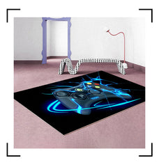 3D Game Console Handle Carpet Decorative Blanket