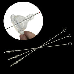 Baby straw brush Stainless steel bottle straw brush Baby bottle straw special brush