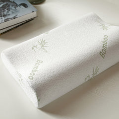 Wave Shaped Bamboo Fiber Slow Rebound Space Memory Pillow